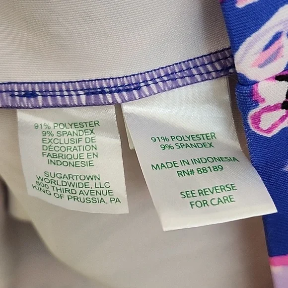 Lilly Pulitzer coastal Caesara Dress in Iris Blue Wild Pink Size XL 12-14 - Picture 5 of 16